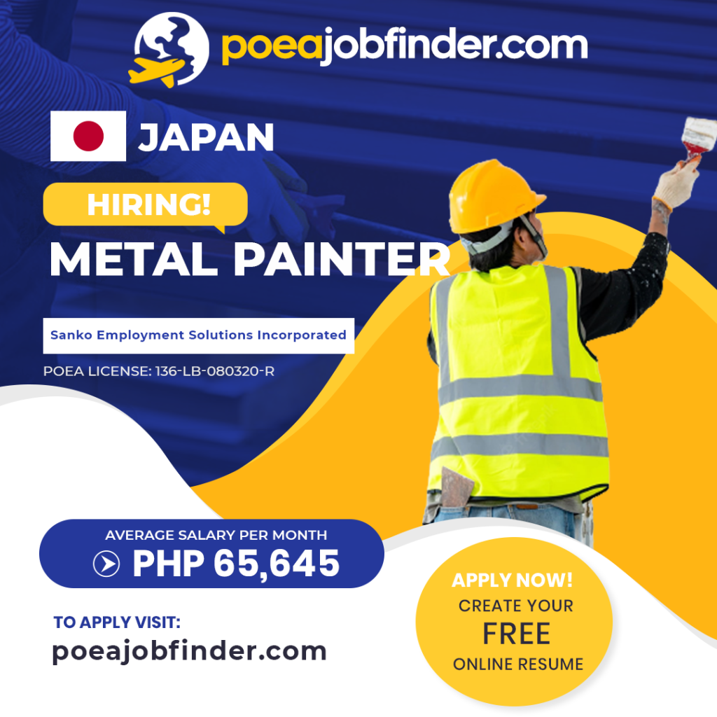 Metal Painter POEA Jobs Work Abroad